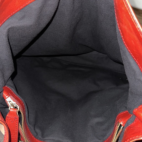 🥂Burberry Bridle House-Check Canvas Gosford Hobo Bag - Picture 11 of 17